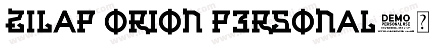 Zilap Orion Personal字体转换